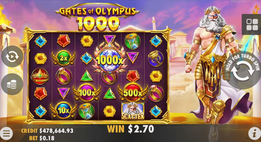 Gates of Olympus: Petir Zeus dan Peluang Menang di GF777